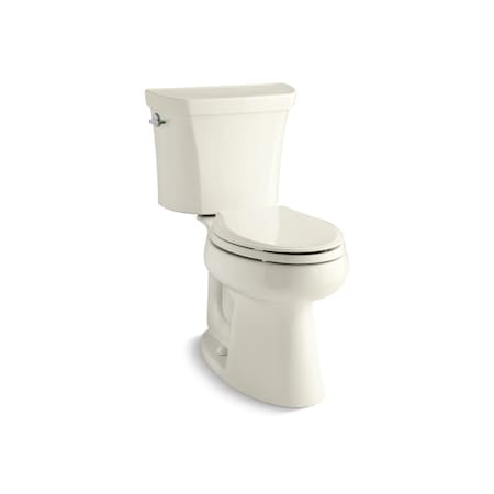 Kohler Toilet, Floor Mounted Mount, Elongated, Biscuit 6393-96